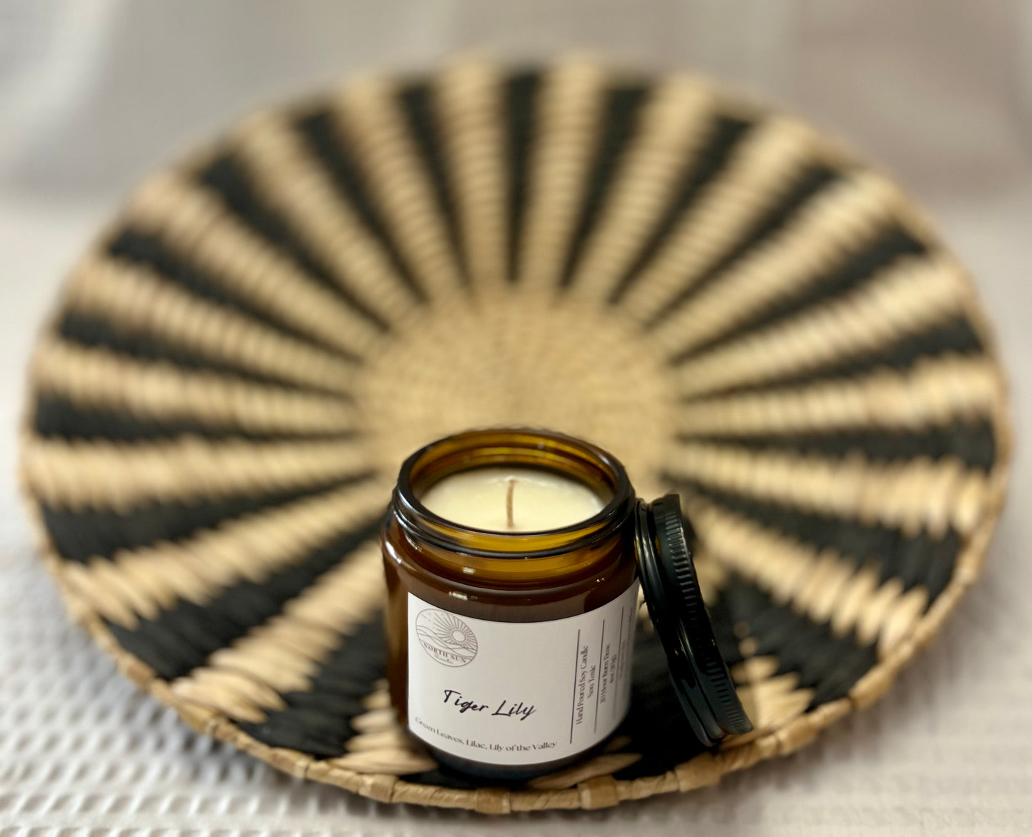 Tiger Lily Candle - 4oz Exotic Floral Scent | Hand-Poured Soy Wax | Elegant Home Fragrance