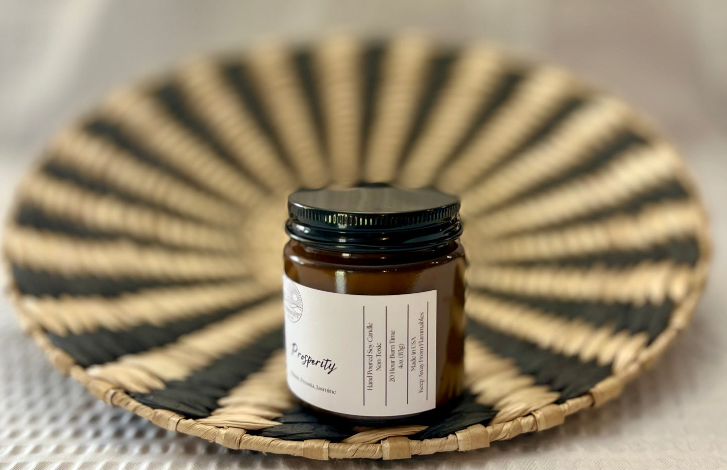 Prosperity Candle - 4 oz Enchanting Scent for Success & Abundance | Hand-Poured Soy Wax Candle