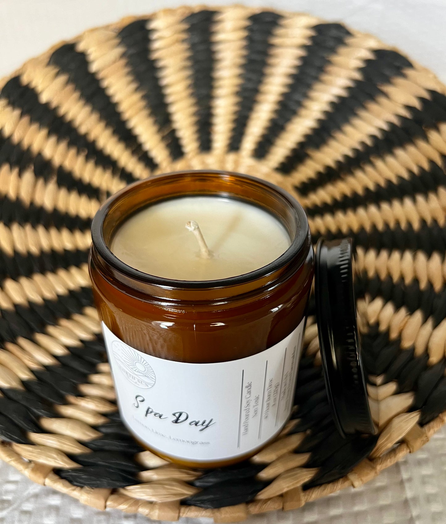 Spa Day Candle - 8 oz Relaxing Aromatherapy | Hand-Poured Soy Wax | Self-Care Experience