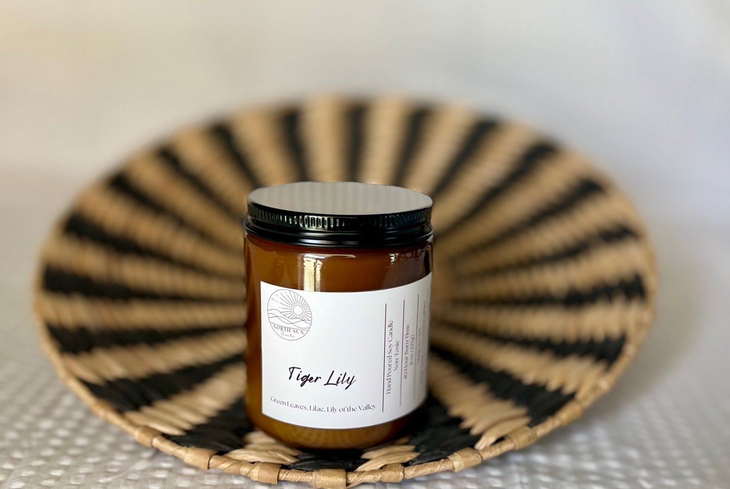 Tiger Lily Candle - 8oz Exotic Floral Scent | Hand-Poured Soy Wax | Elegant Home Fragrance