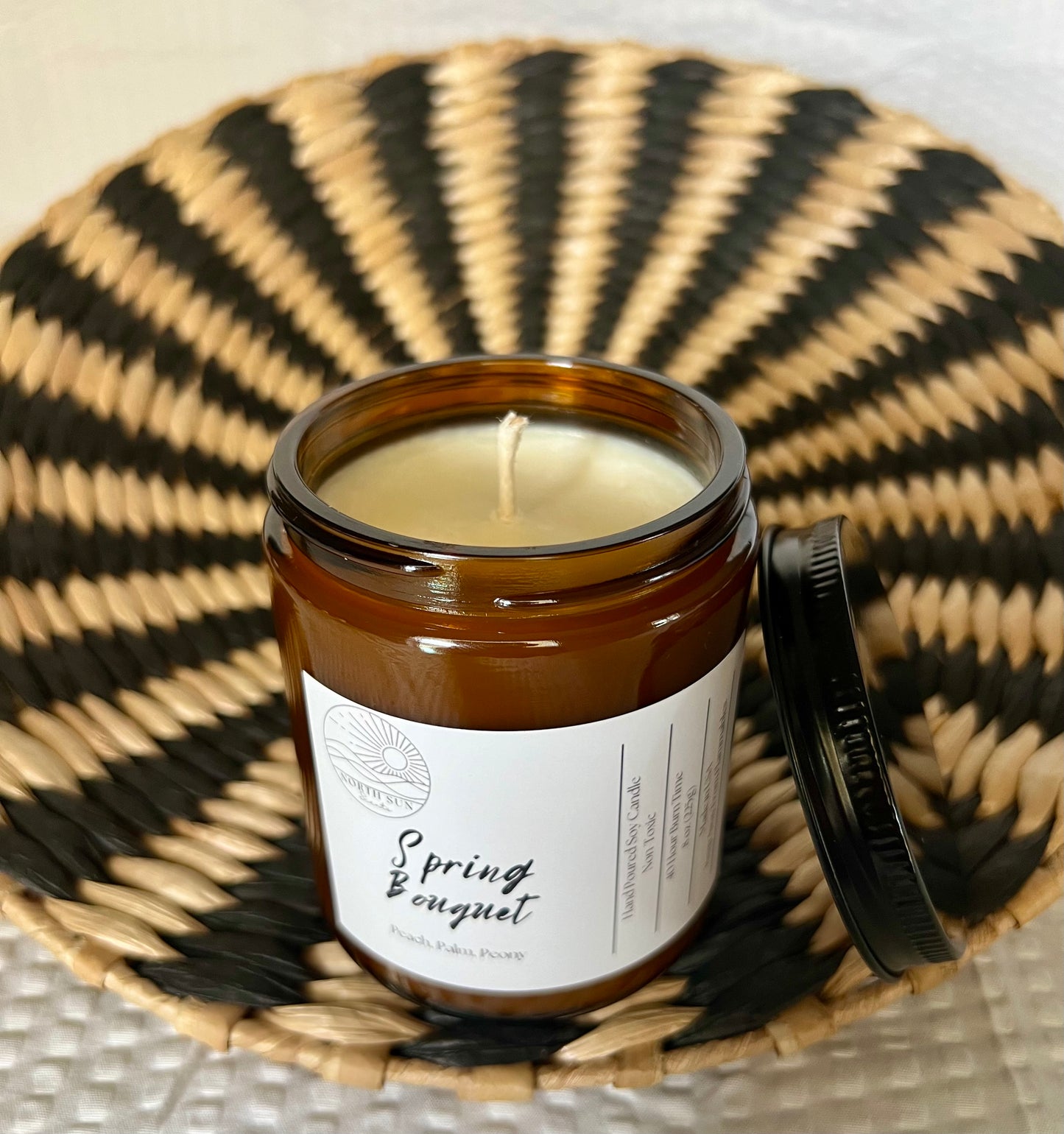 Spring Bouquet Candle - 8 oz Fresh Floral Scent | Hand-Poured Soy Wax | Delightful Home Fragrance