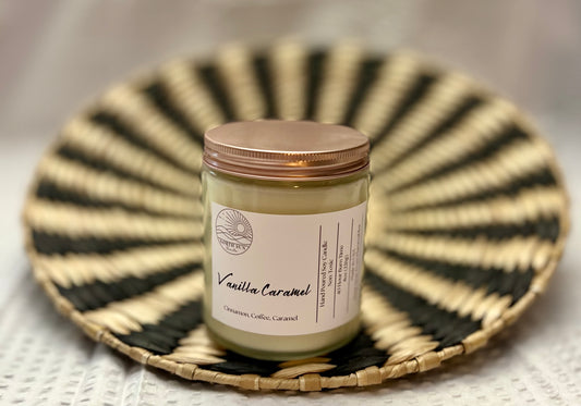 Vanilla Caramel – Handcrafted Scented Candle | Rich Vanilla & Sweet Caramel Aroma