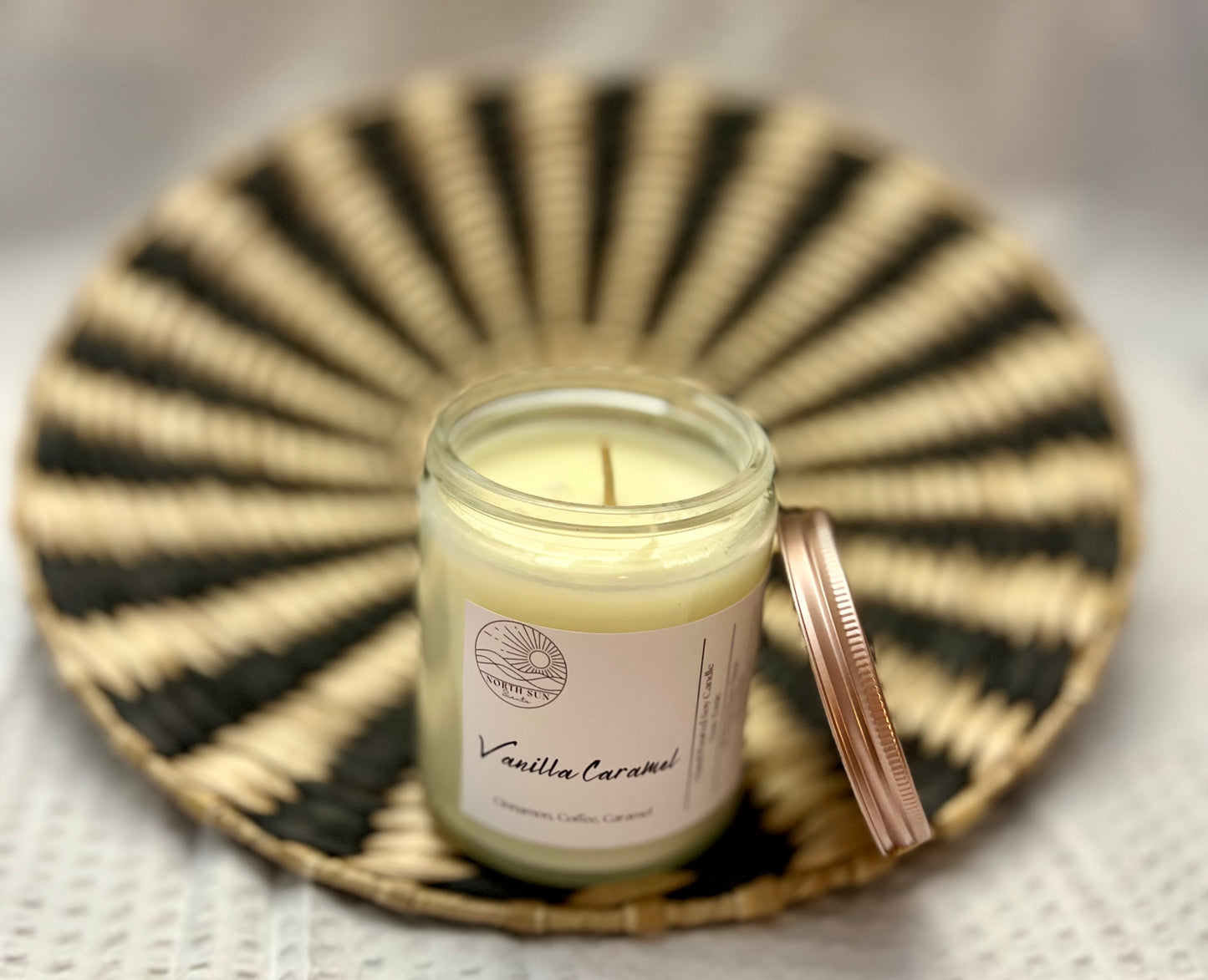 Vanilla Caramel – Handcrafted Scented Candle | Rich Vanilla & Sweet Caramel Aroma