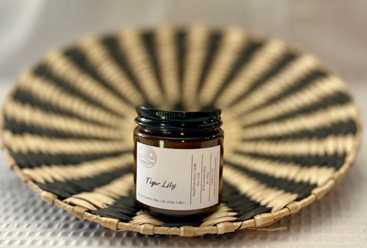 Tiger Lily Candle - 4oz Exotic Floral Scent | Hand-Poured Soy Wax | Elegant Home Fragrance