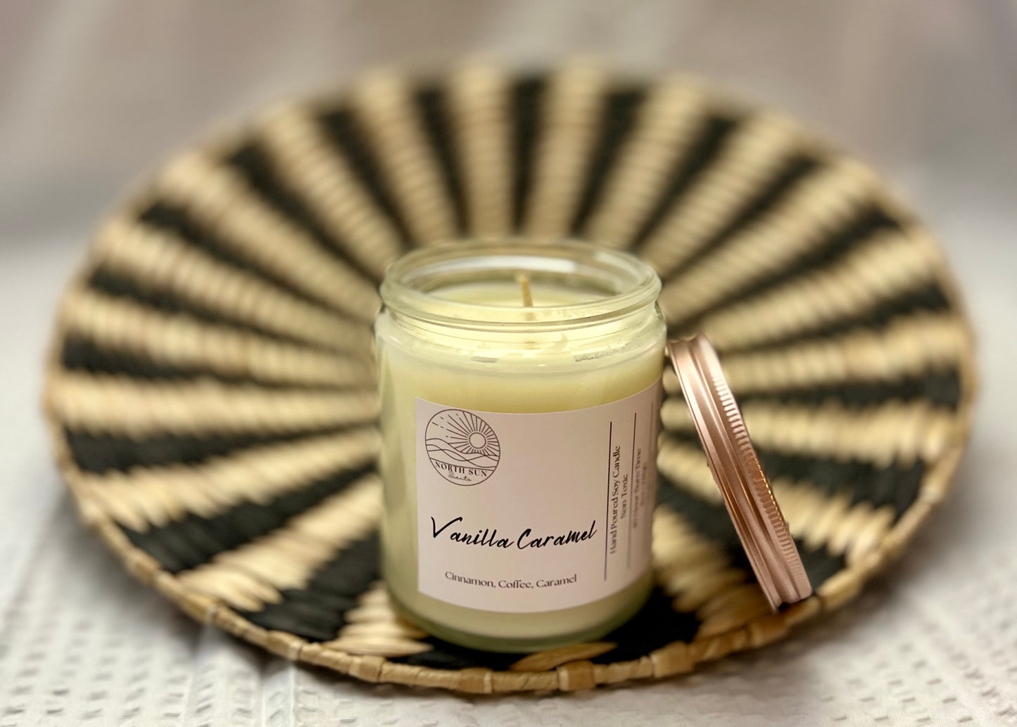 Vanilla Caramel – Handcrafted Scented Candle | Rich Vanilla & Sweet Caramel Aroma