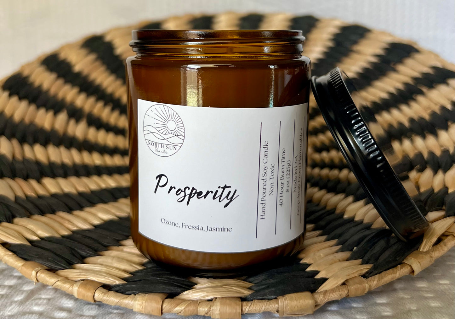 Prosperity Candle - 8 oz Enchanting Scent for Success & Abundance | Hand-Poured Soy Wax Candle