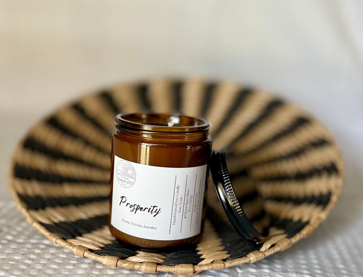 Prosperity Candle - 8 oz Enchanting Scent for Success & Abundance | Hand-Poured Soy Wax Candle