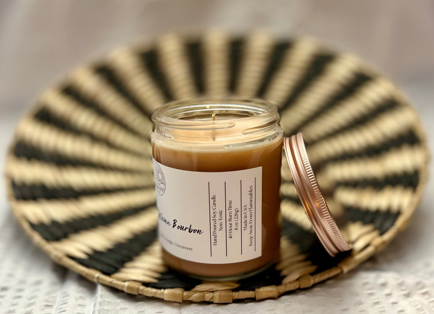 Autumn Bourbon Candle – Handcrafted Warm and Spicy Fall Scent - North Sun Scents