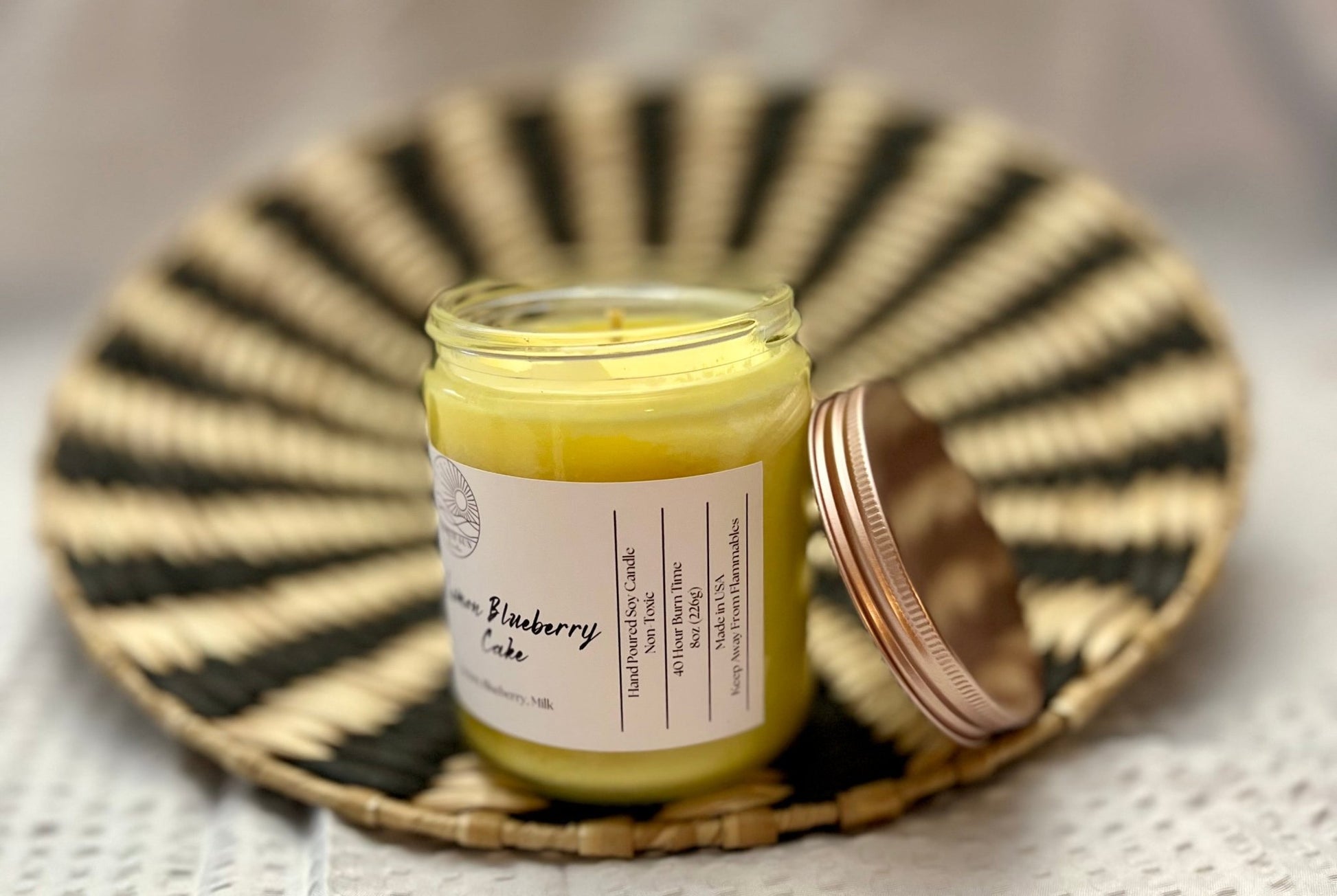 Lemon Blueberry Cake Candle – Handcrafted, Sweet and Citrus Delight - North Sun Scents